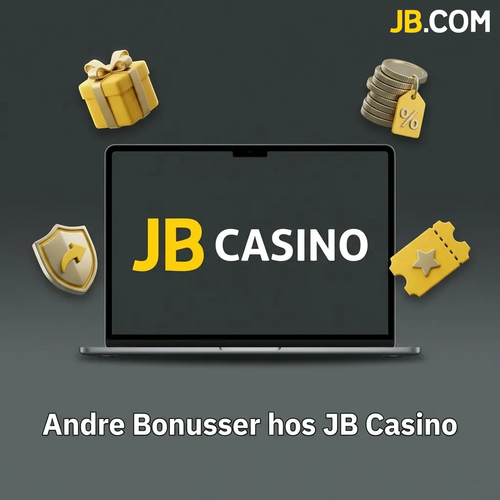 JB Casino bonuses including welcome offer, reload bonuses, cashback deals, and VIP loyalty program rewards