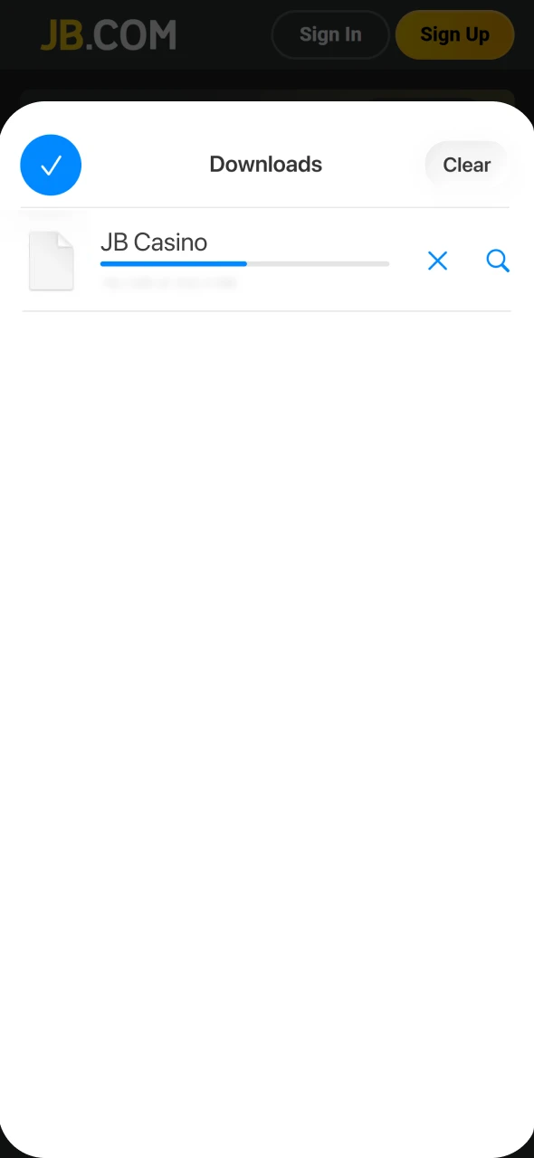 Open the configuration profile to continue setting up the JB iOS App.