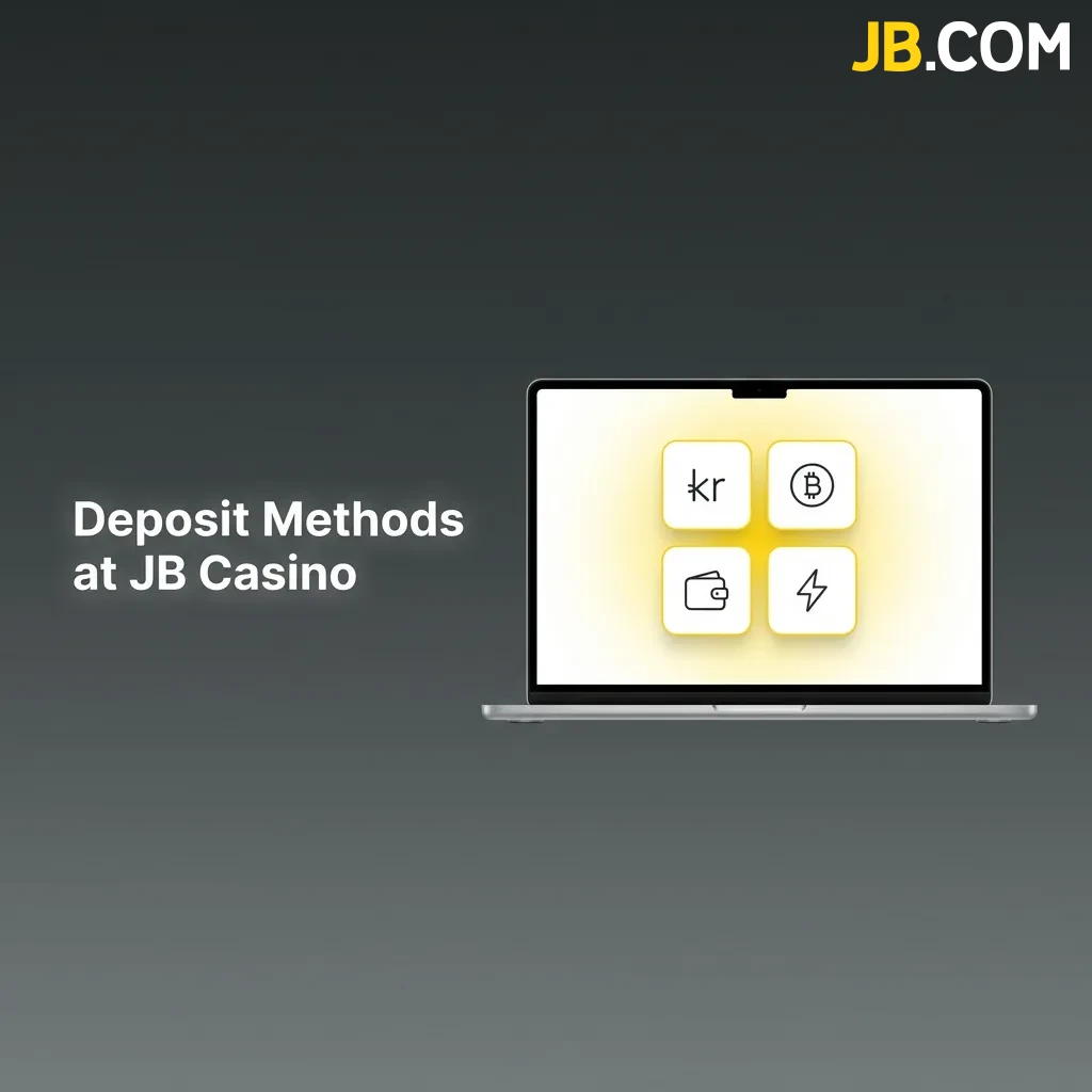 JB Casino deposit interface showing multiple payment method options and step-by-step funding process