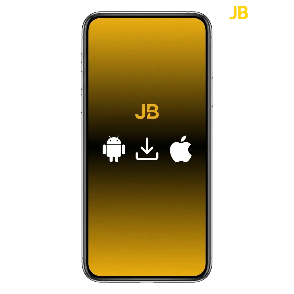 JB Casino app på mobil med casino spil, sportsvæddemål og velkomstbonus op til 128.320 DKK