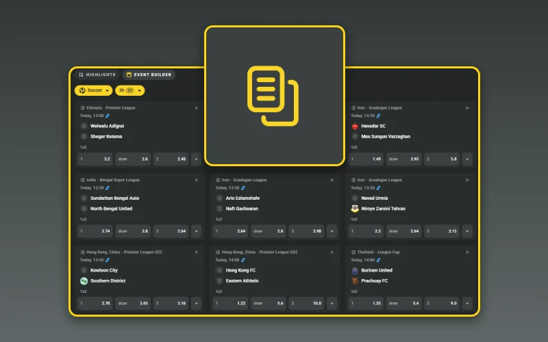 JB tilbyder Multi Live, så spillere kan kombinere flere live-væddemål på én gang.