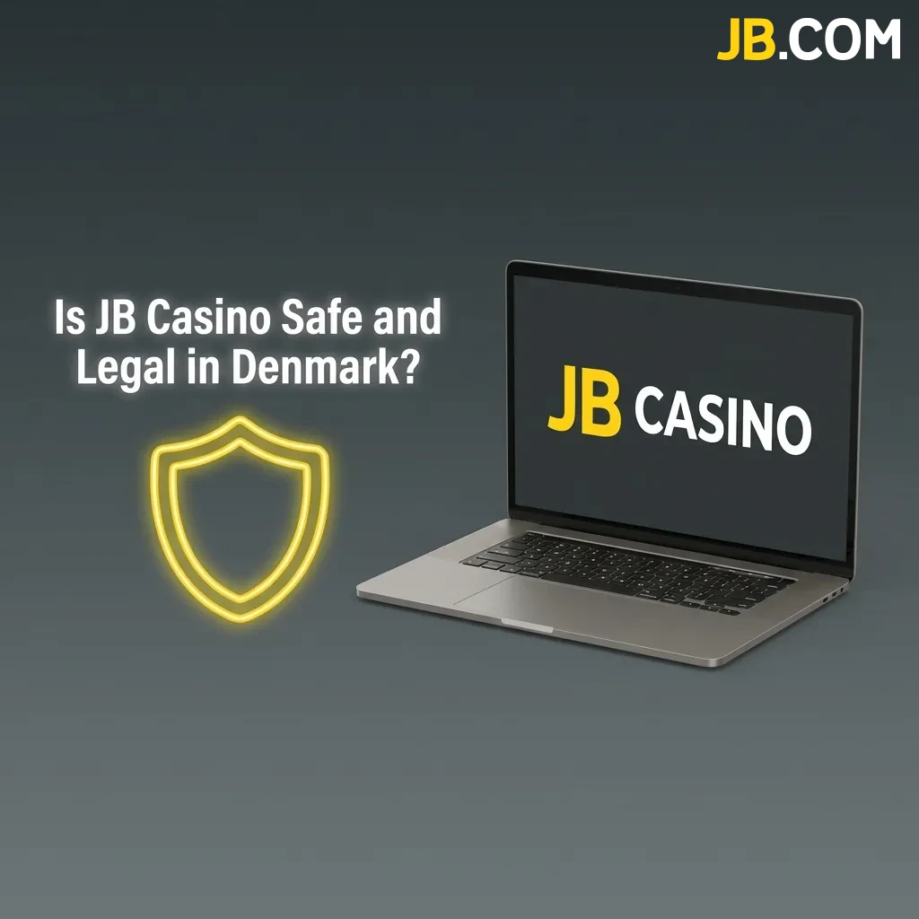 JB Casino website displaying Curacao eGaming license and SSL security badge for Danish players