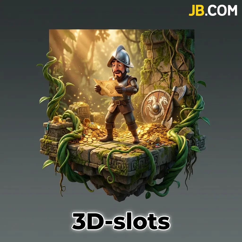 3D slot machines displaying cinematic graphics and animated characters from popular games like Gonzo's Quest and Jumanji.