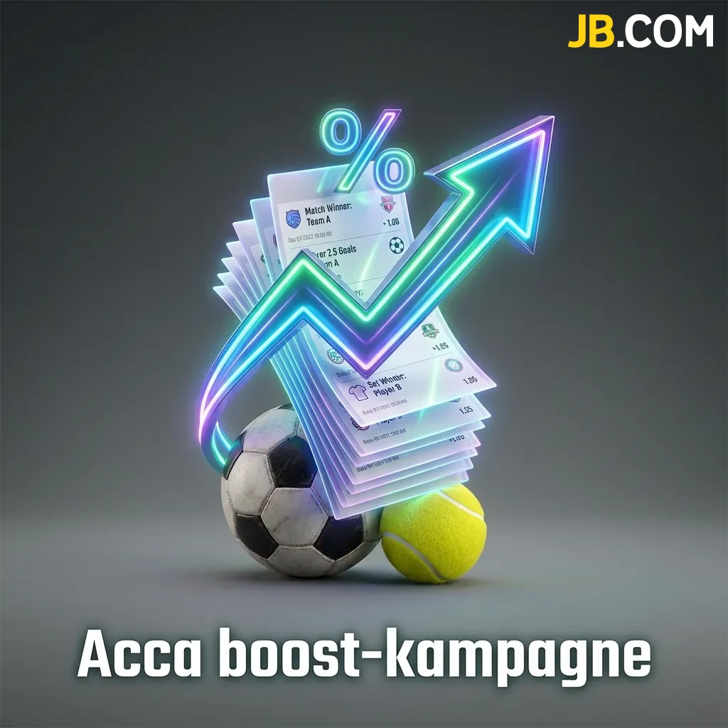 Acca boost campaign: Add 5+ selections with 1.30+ odds each for up to 50% boost, max 2,000 DKK extra winnings