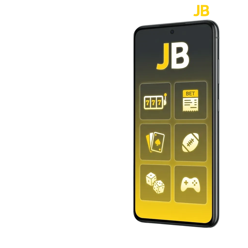 Android mobile betting app interface showing casino games on smartphone screen