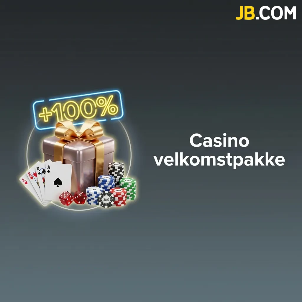 Casino welcome bonus package showing 123,320 DKK plus 250 free spins with deposit match offers and slot game options