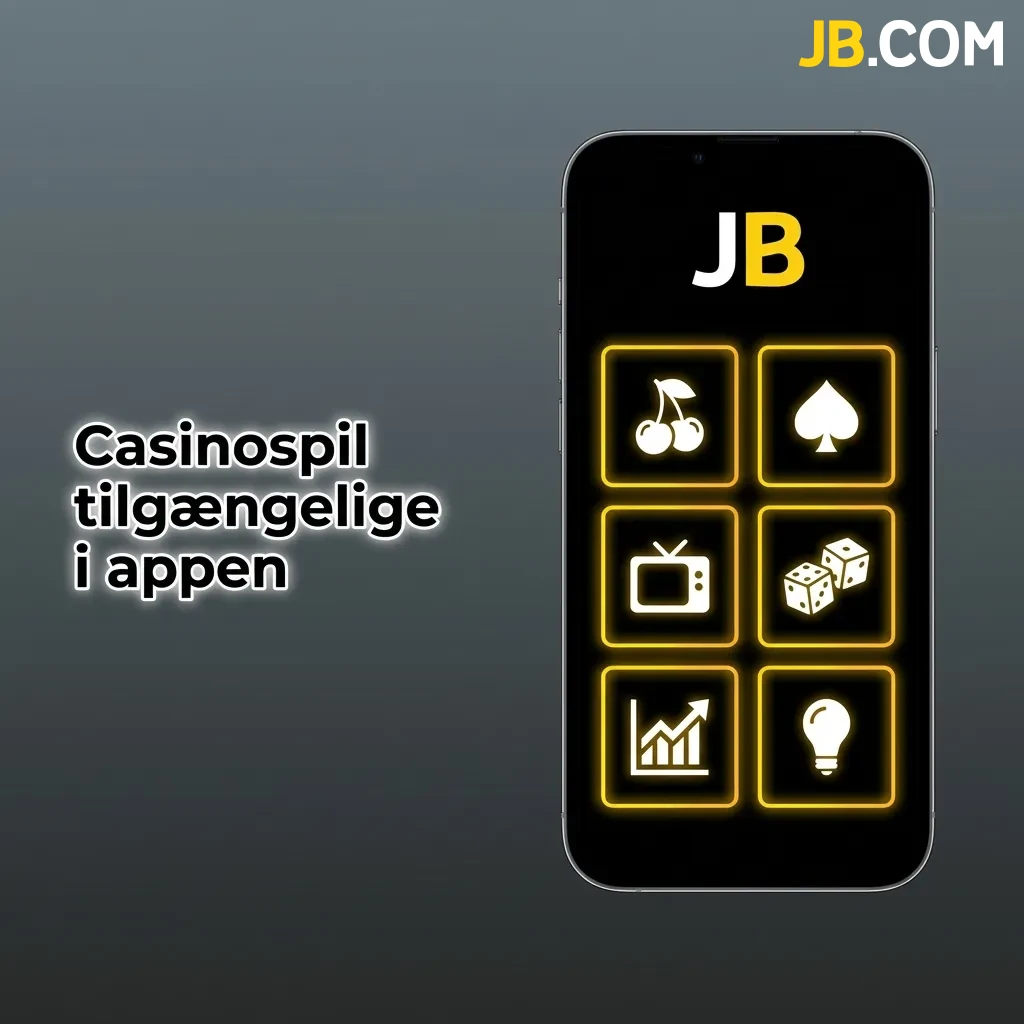 JB Casino app interface showing diverse casino games including slots, live dealer, jackpots, and crash games