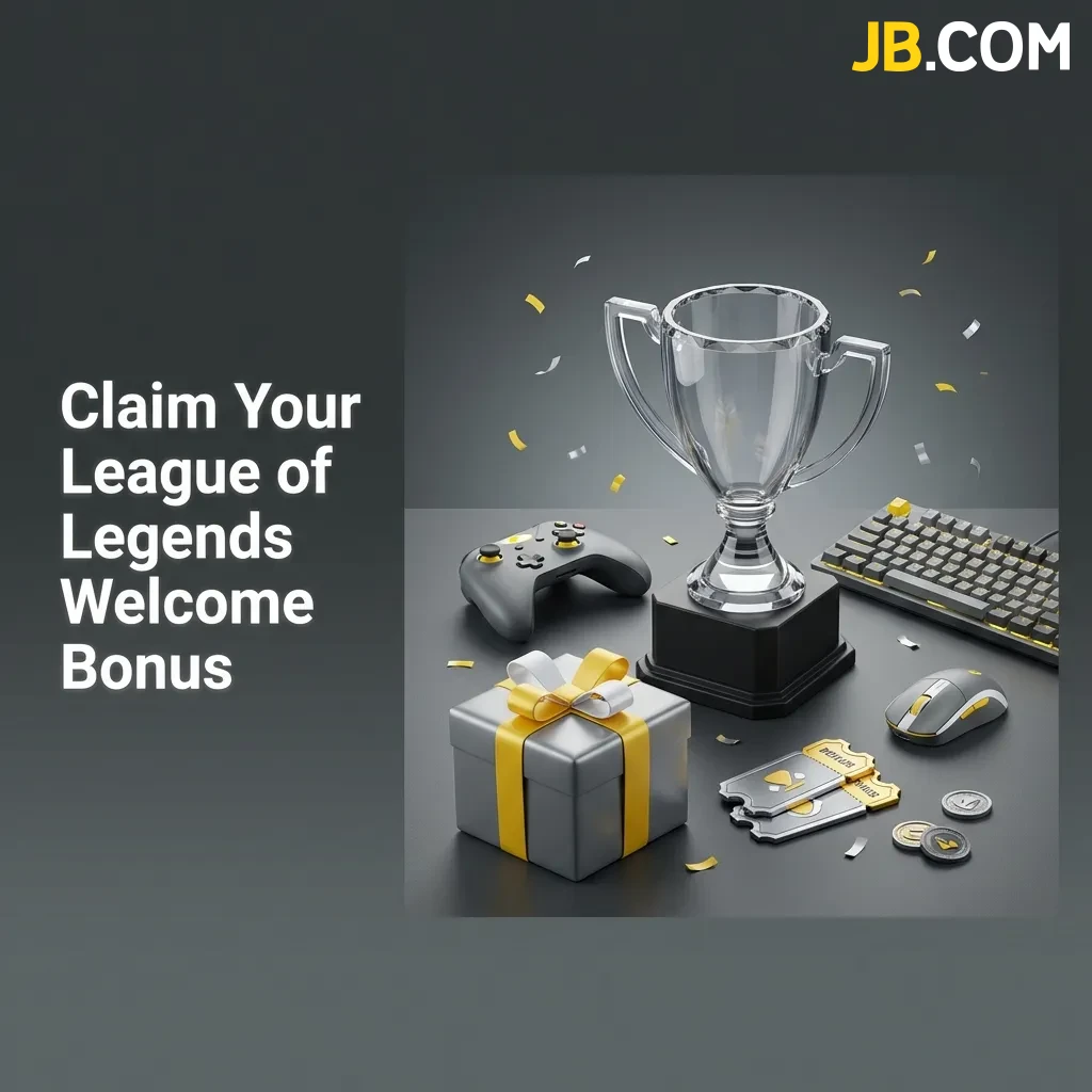 JB Casino welcome bonus registration form for League of Legends betting with deposit options up to 128,320 DKK