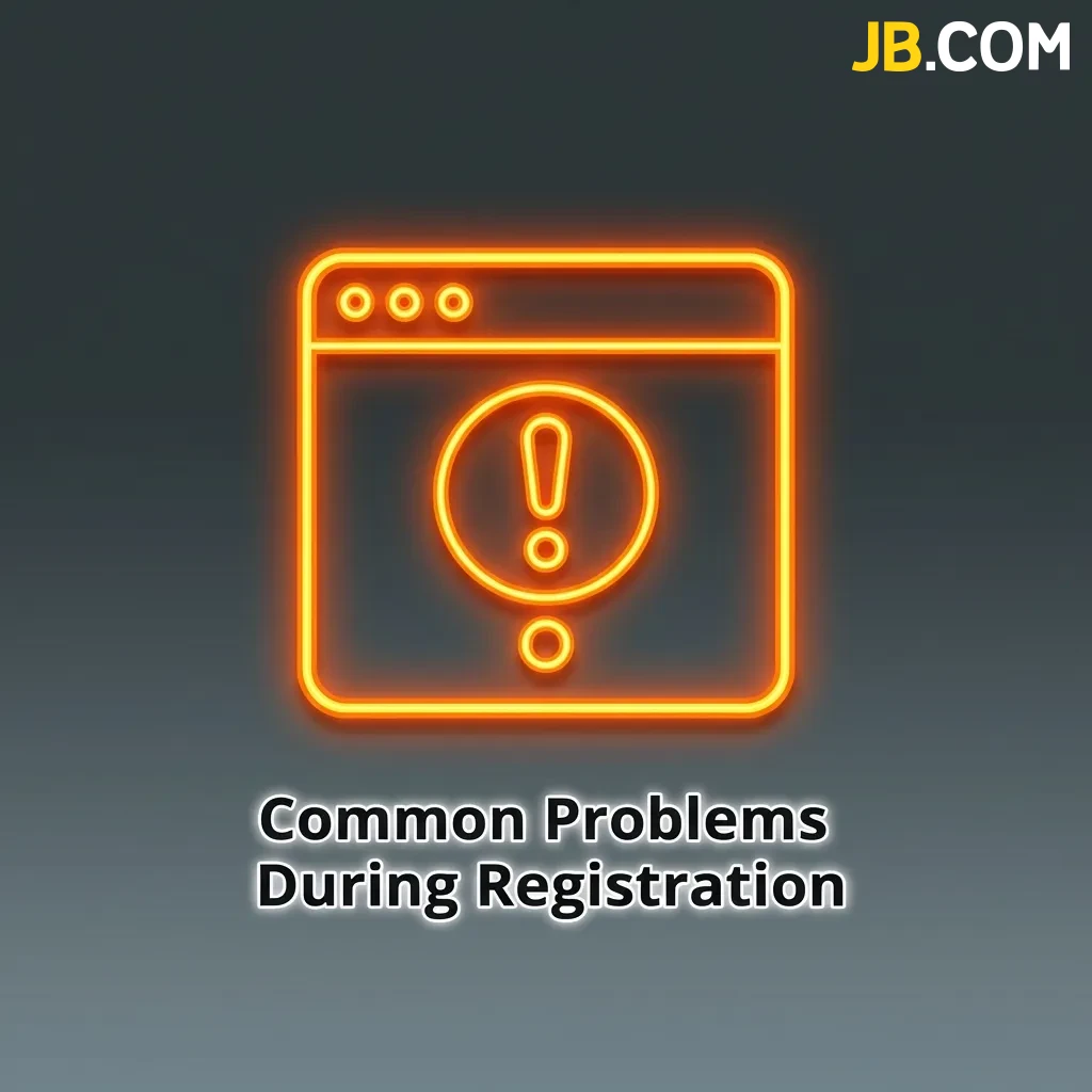 Troubleshooting guide showing five common account registration problems with solutions for email, form errors, and passwords.