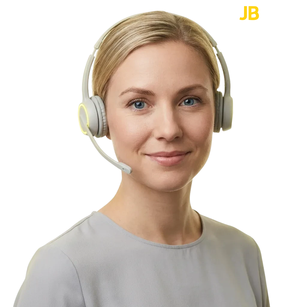 JB Casino Denmark contact options including email, live chat, phone, messenger, and social media support channels