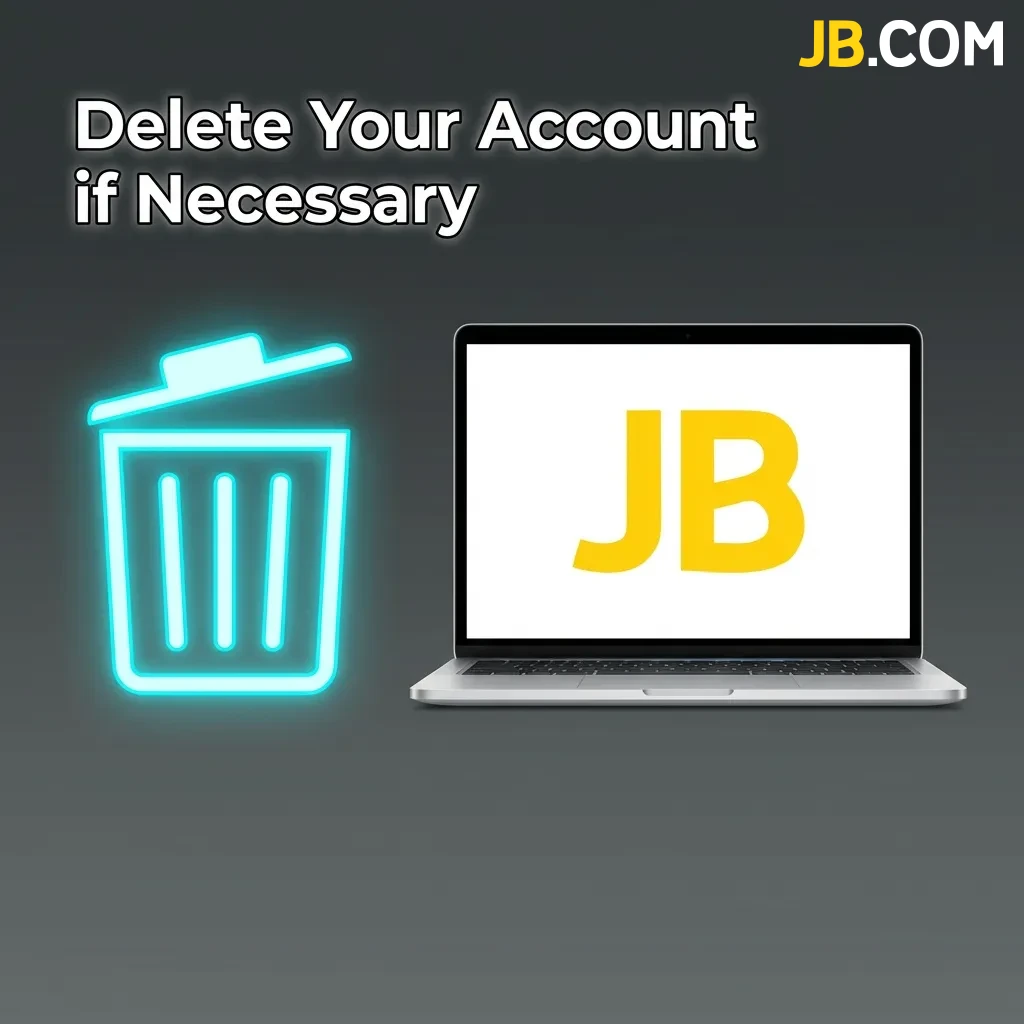 User navigating account settings to delete or close their online gambling platform account