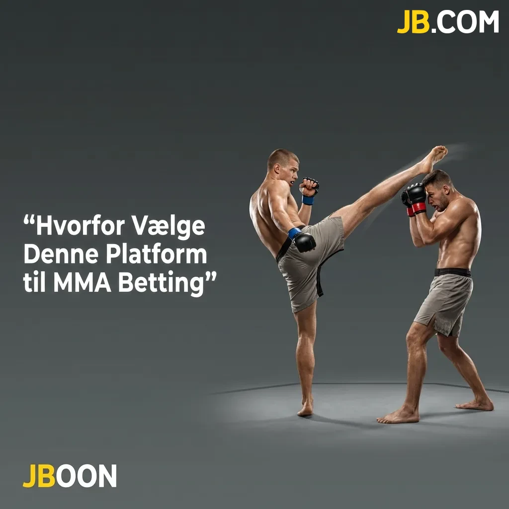 MMA betting platform showing odds, live betting, mobile interface, and Danish license features for UFC and other promotions
