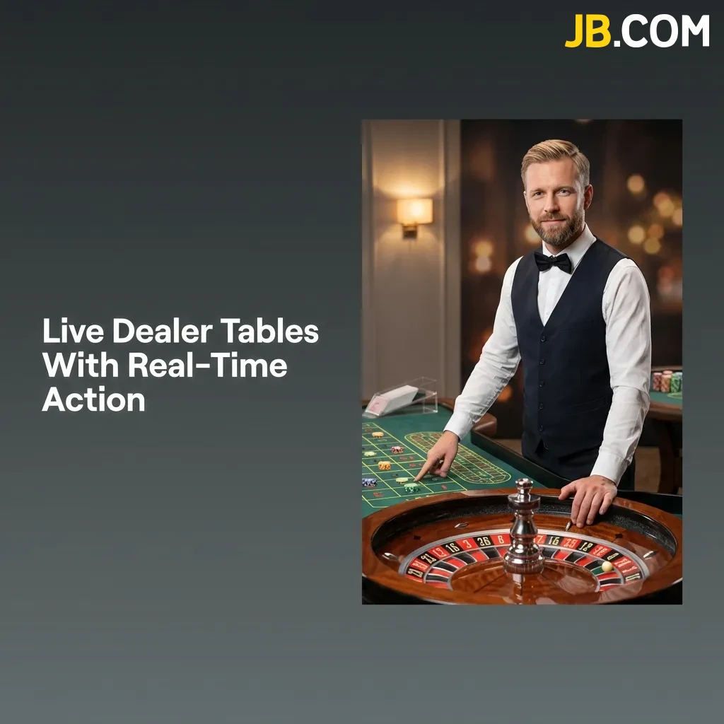 Professional dealers at live casino tables with roulette wheel, cards, and HD streaming setup for real-time gaming action