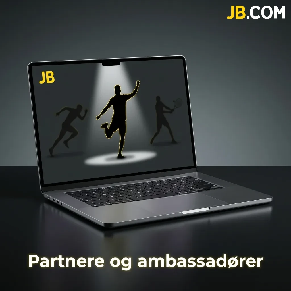 JB Casino partners including NetEnt, Evolution Gaming, Kambi Sports Solutions, Trustly, and Danish Handball Federation logos