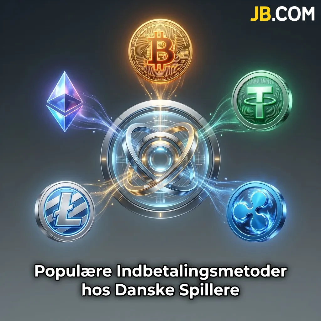 Danish players' preferred crypto payment methods: Bitcoin, Ethereum, Tether, Litecoin, and Ripple for online gaming