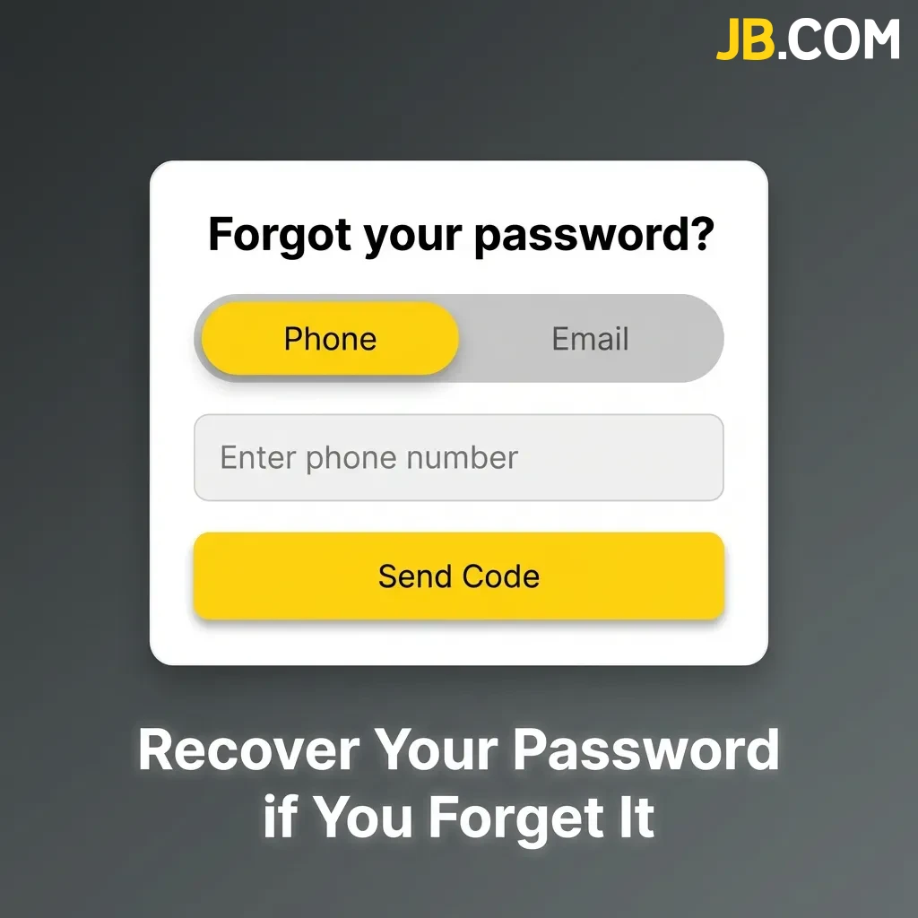 Password recovery screen showing forgot password link, email entry field, and reset instructions