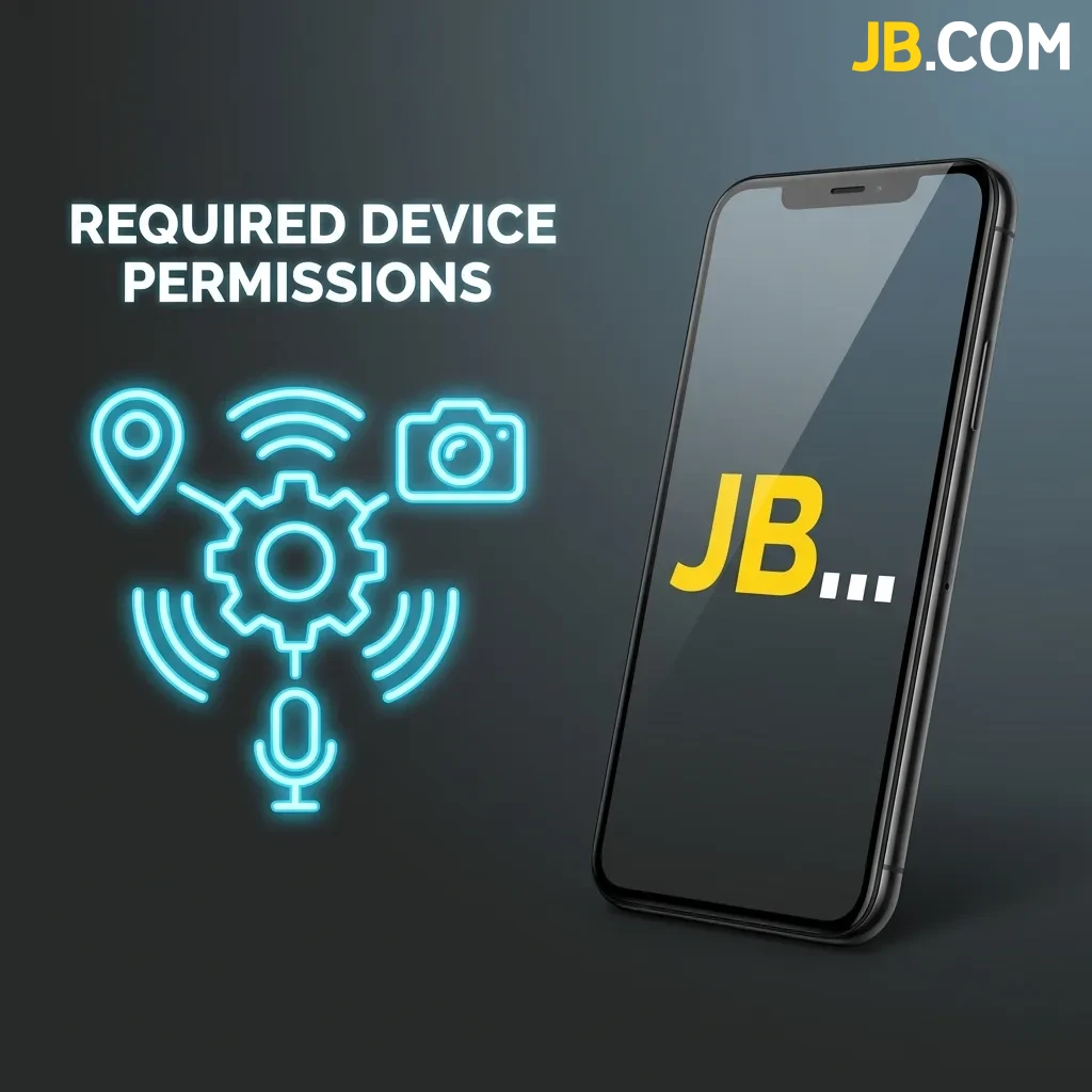 Mobile app permissions screen showing storage, network, location, notification, and camera access requests