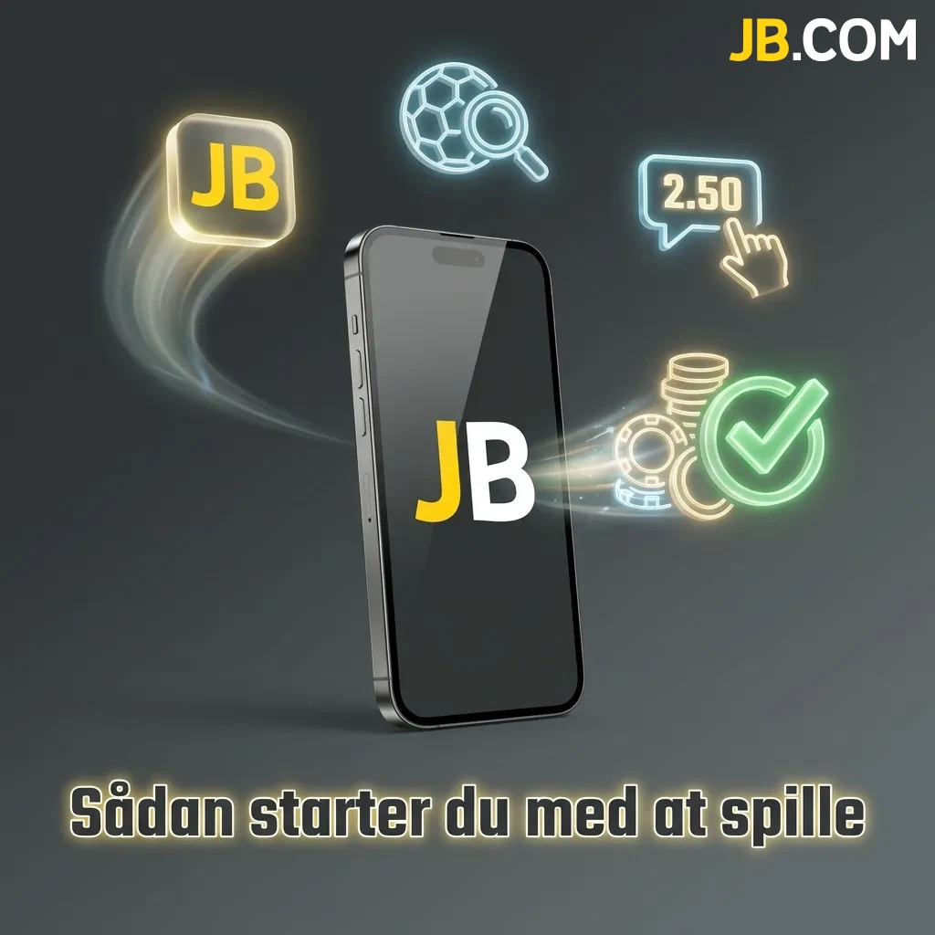 Guide to starting mobile betting on JB Casino app showing login and wagering steps