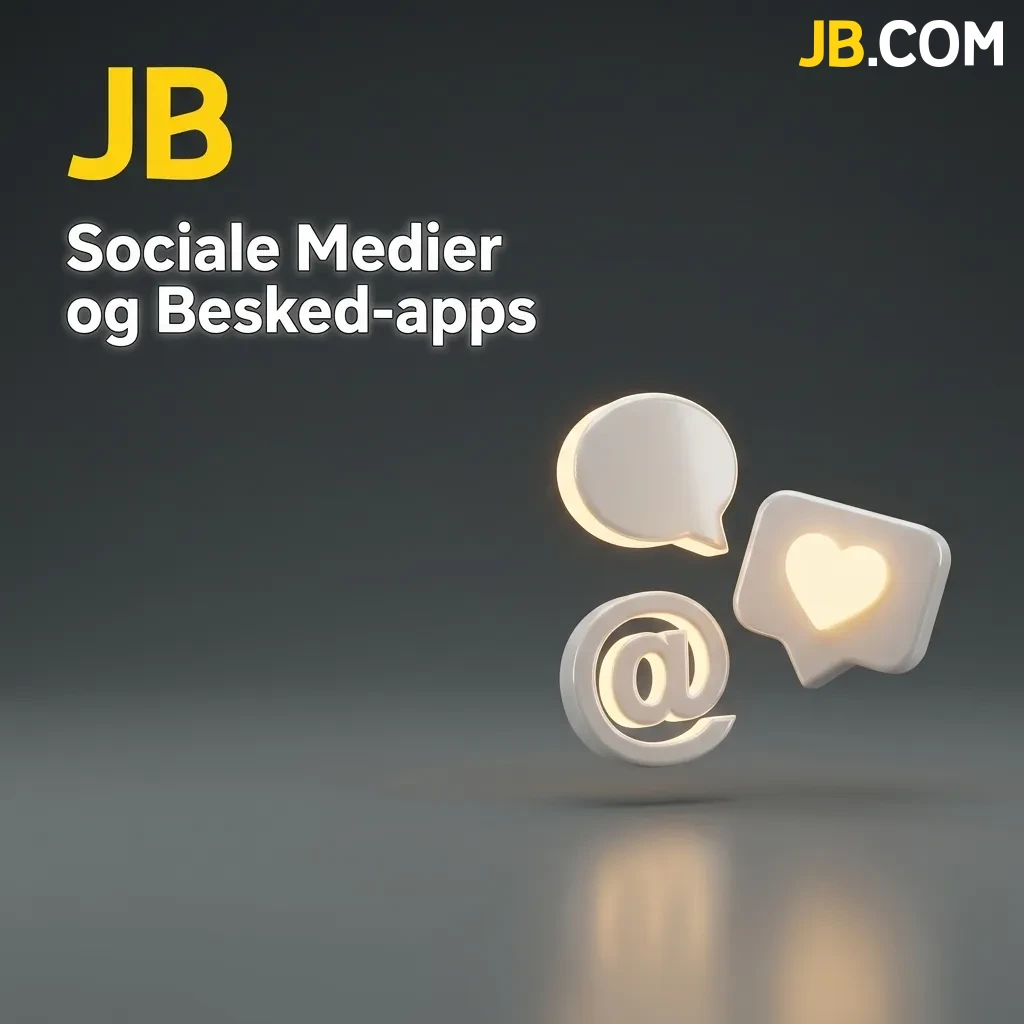 JB Casino social media and messaging app contact options including Facebook, Telegram, WhatsApp, Twitter, and Instagram