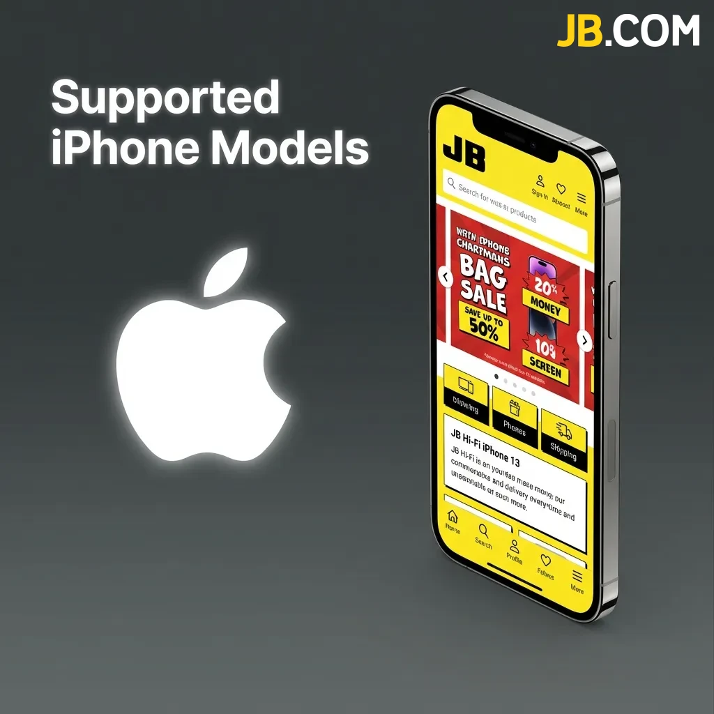 Table showing Apple iPhone models compatible with iOS app, from iPhone 8 through iPhone 15 Pro Max series