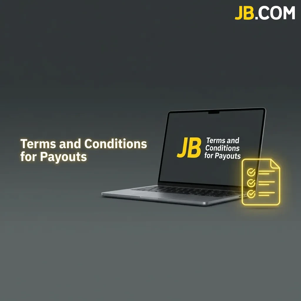 Terms and Conditions for Payouts document showing verification, wagering requirements, and withdrawal processing rules