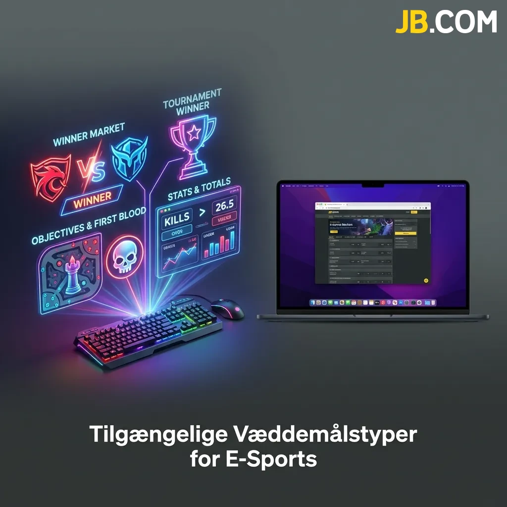 E-sports betting options including match winner, map winner, handicap, totals, and live betting markets display