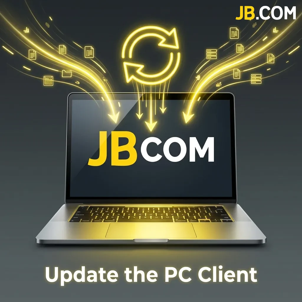 Desktop application icon with update notification badge showing new version available for PC client