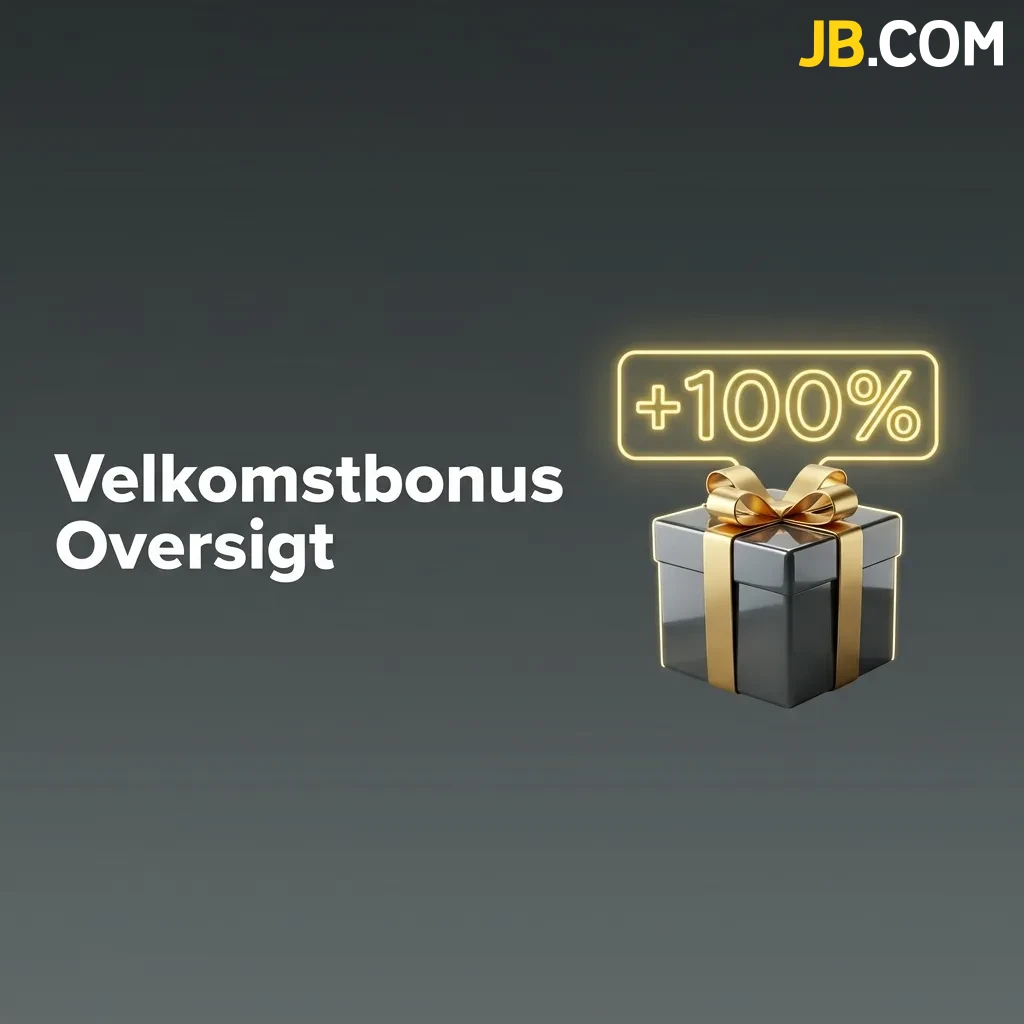 Table showing JB Casino welcome bonus overview with three deposit tiers and bonus percentages for new players