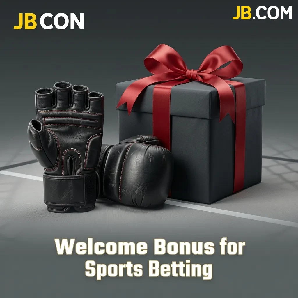 JB Casino welcome bonus offer for sports betting with deposit requirements and wagering conditions displayed