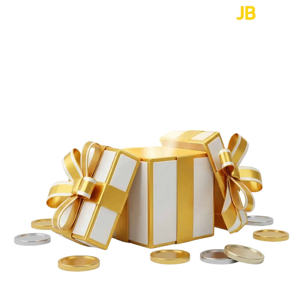 New Danish players claiming welcome bonus at JB Casino with deposit bonus up to 128,320 DKK displayed on screen