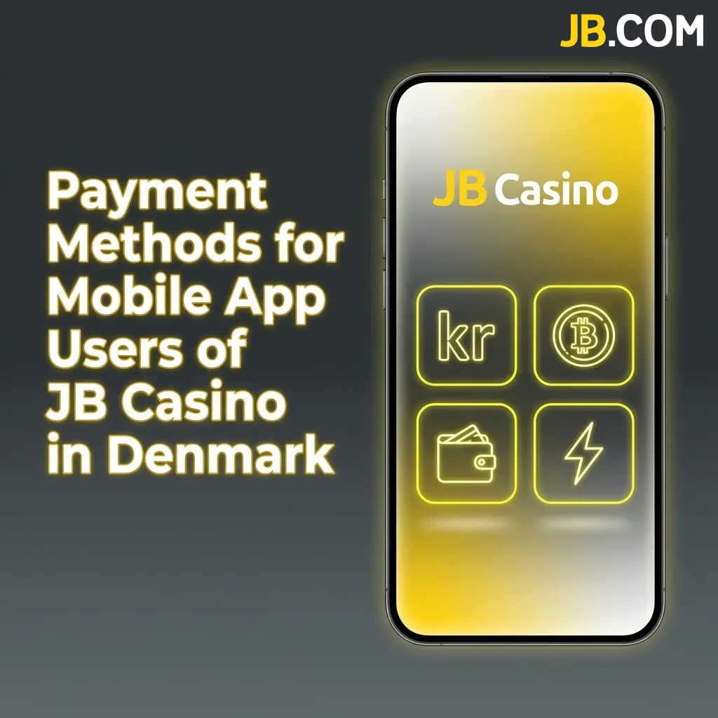JB Casino mobile app payment methods showing cryptocurrency options including Bitcoin, Ethereum, and other digital coins.