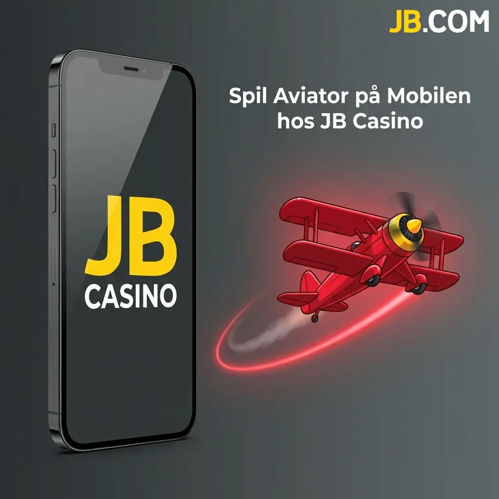 Aviator mobile app on smartphone showing gameplay interface for JB Casino on Android and iOS devices
