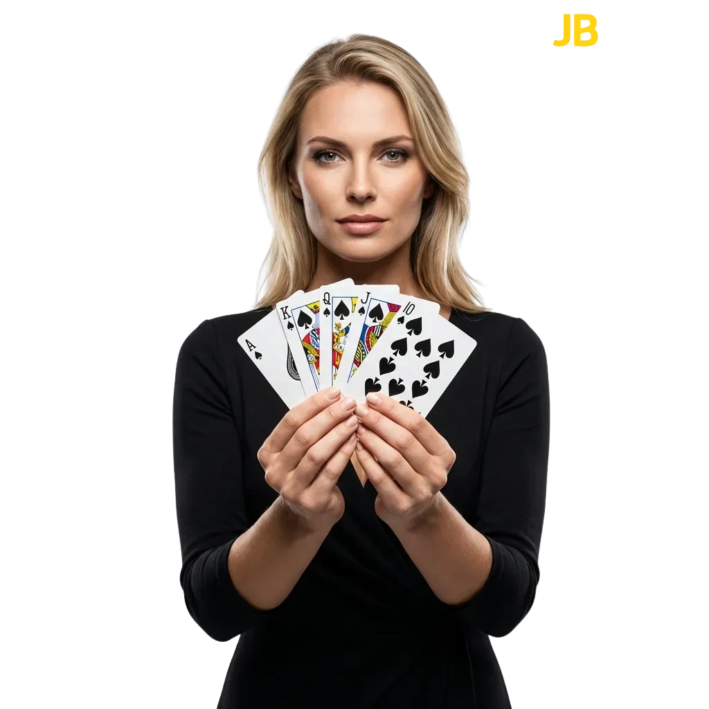 JB Casino homepage showing live casino games, roulette, slots, and crypto payment options for Danish players