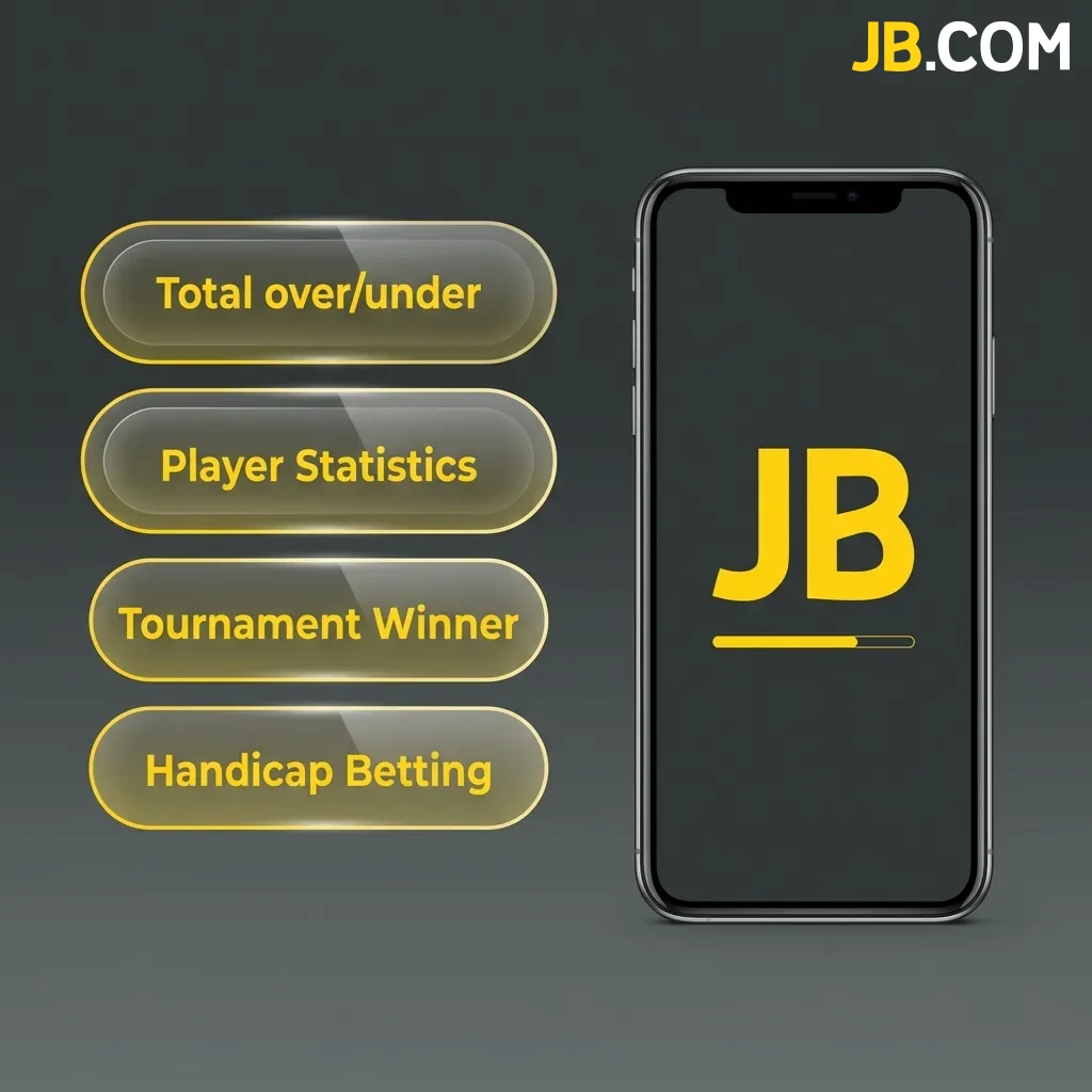 JB Casino app showing different betting types including single bets, accumulators, system bets, live betting and handicap options