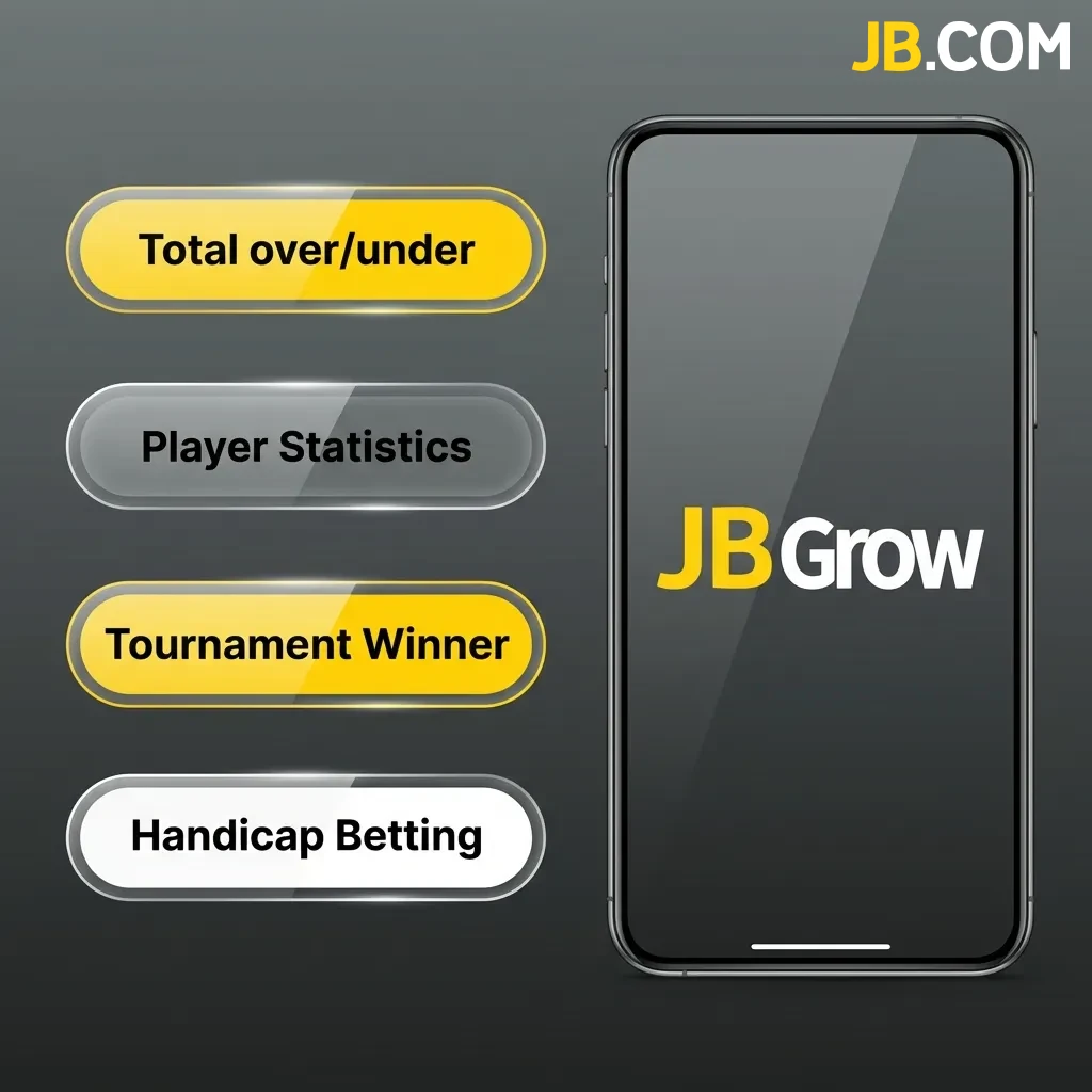 JB Casino app displaying various betting types including single bets, accumulators, system bets, live betting, and handicap options