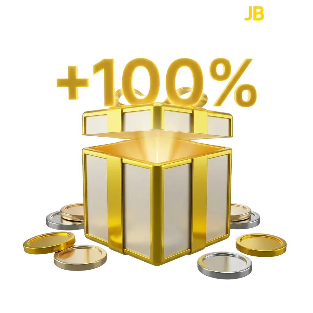 JB Casino welcome bonus offer of up to 128,320 DKK for new players making their first deposit